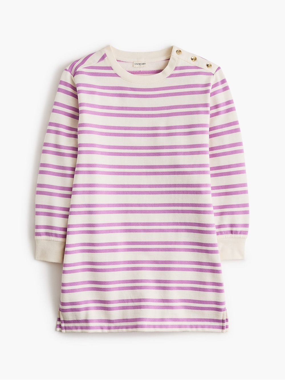 J.crew Factory crewneck Girls' striped sweatshirt-dress size 8 New with tags